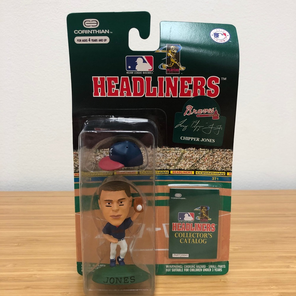 Corinthian Headliners Action Figure Unisex Fans Green Chipper Jones Braves